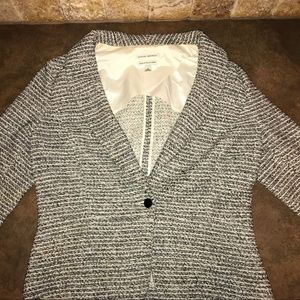 Cream / Black Banana Republic Blazer with Sparkles